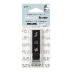I286PL Paintable Roller Stamp Plant