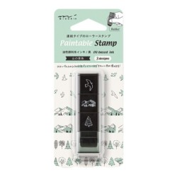 I286MV Paintable Roller Stamp Mountain View