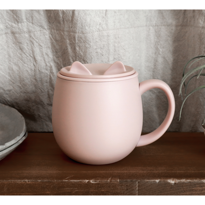 Neko Cat Mug with Lid
