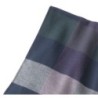 OR004BL Block Check Scarf Blue