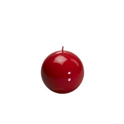 GZ001RD Small Ball Candle 10cm Red