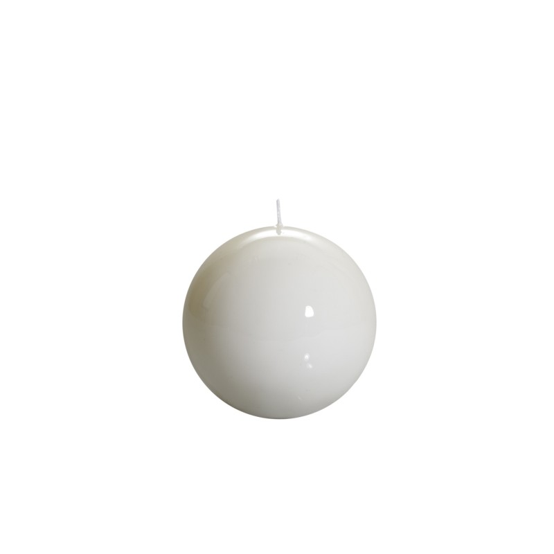 GZ001WH Small Ball Candle 10cm White