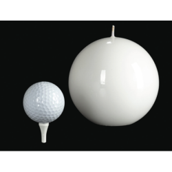 GZ002WH Medium Ball Candle 12cm White