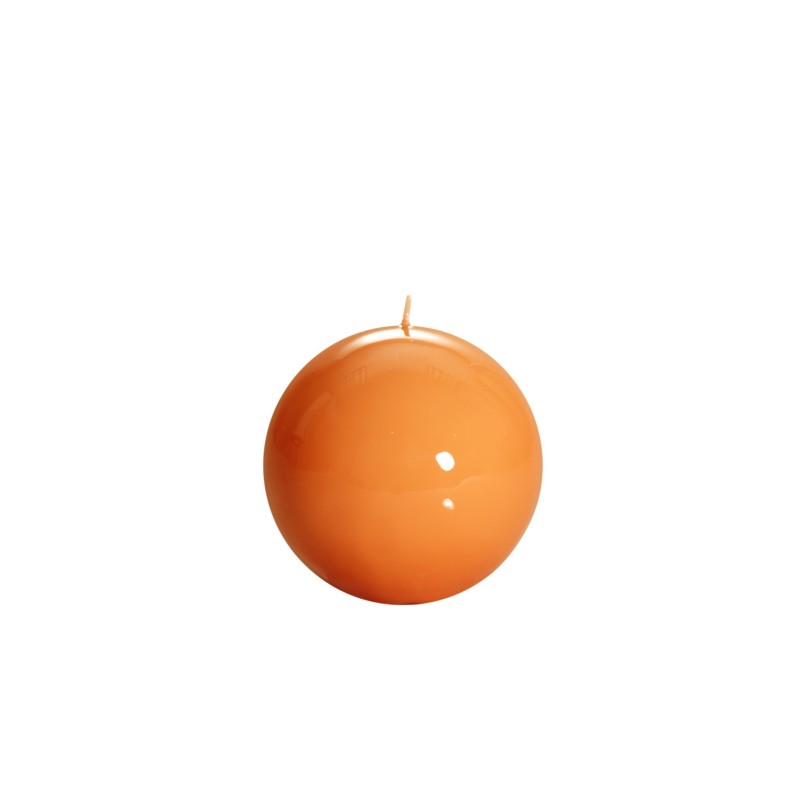 GZ003OR Large Ball Candle 15cm Orange